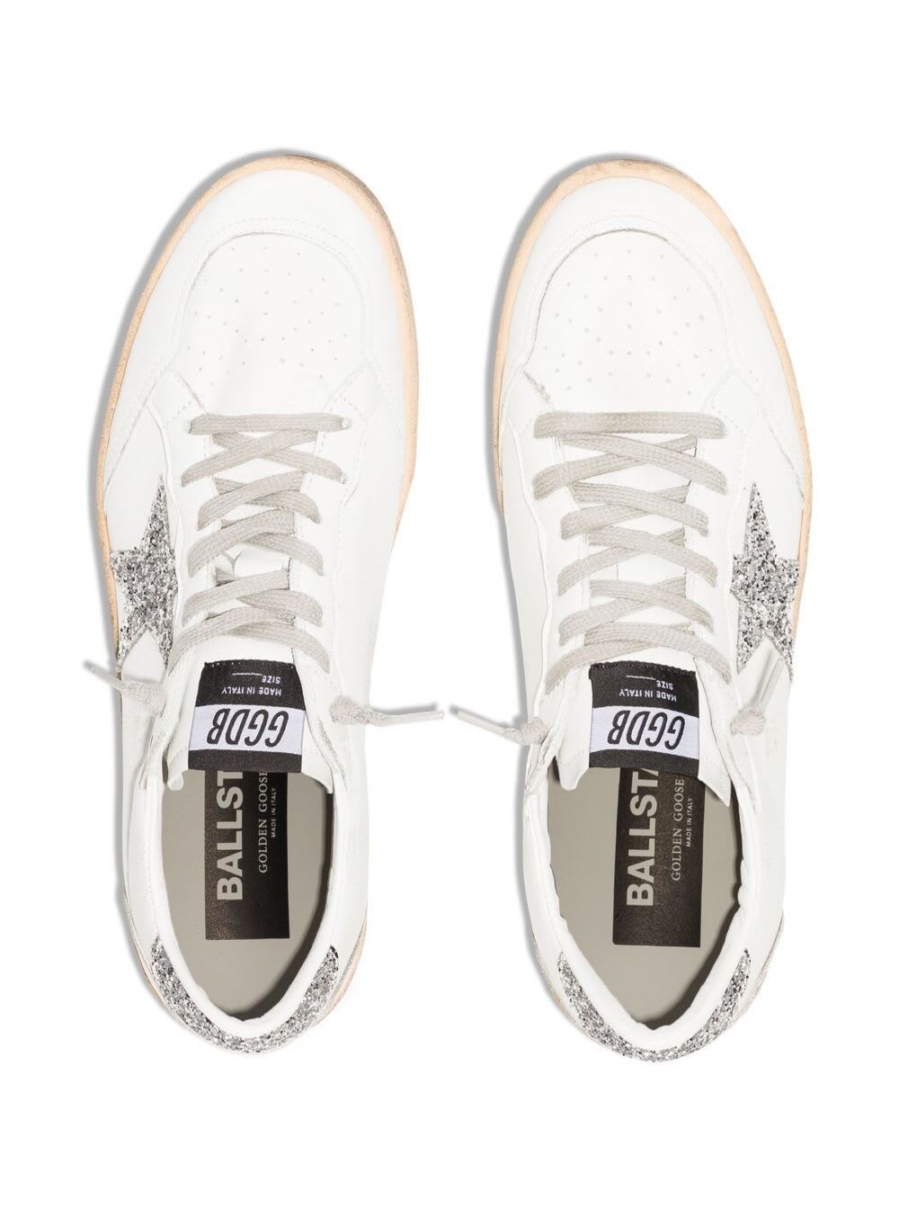 Ball Star glitter-embellished sneakers