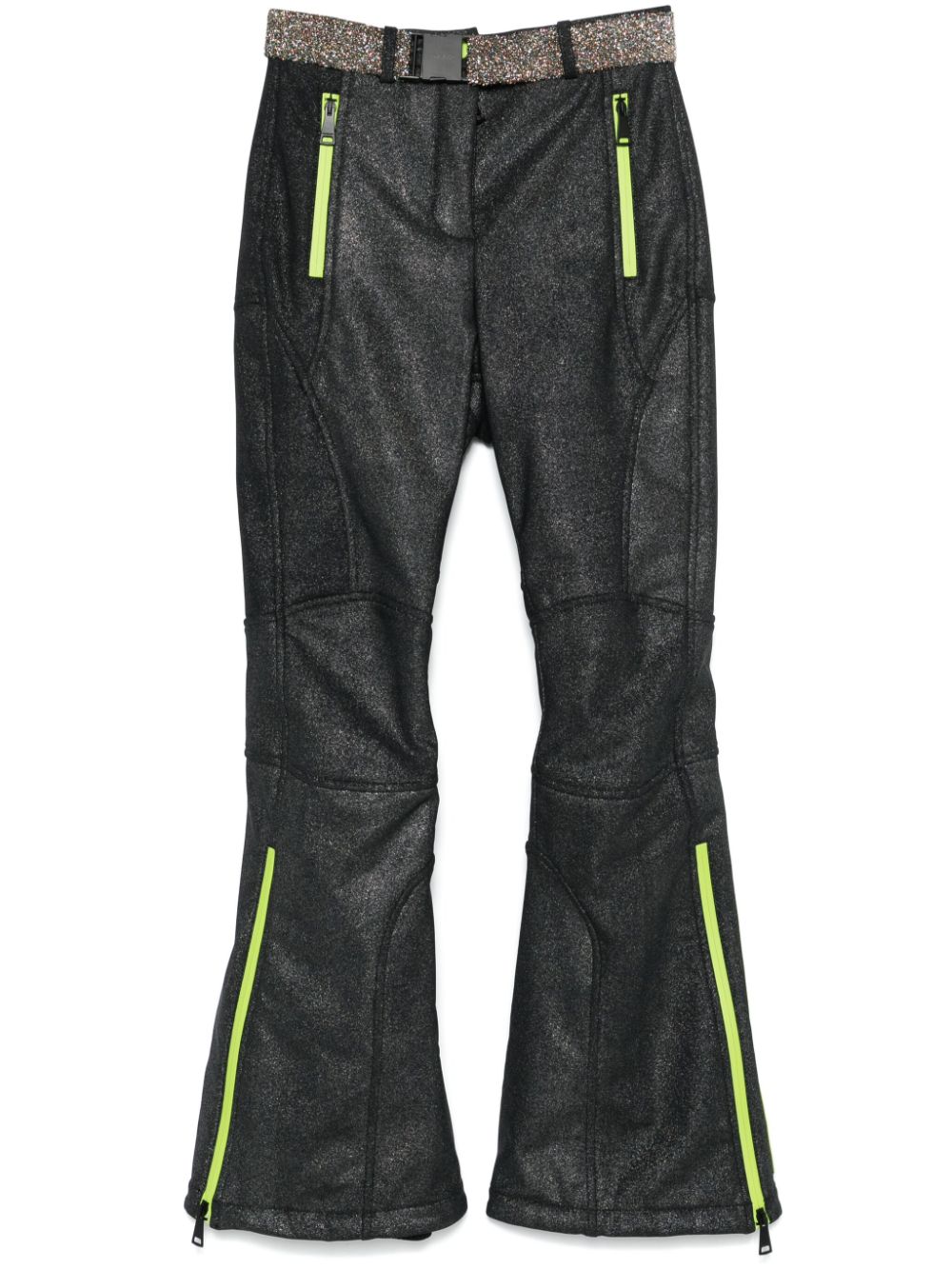 Glitter-detail ski bottoms - Black