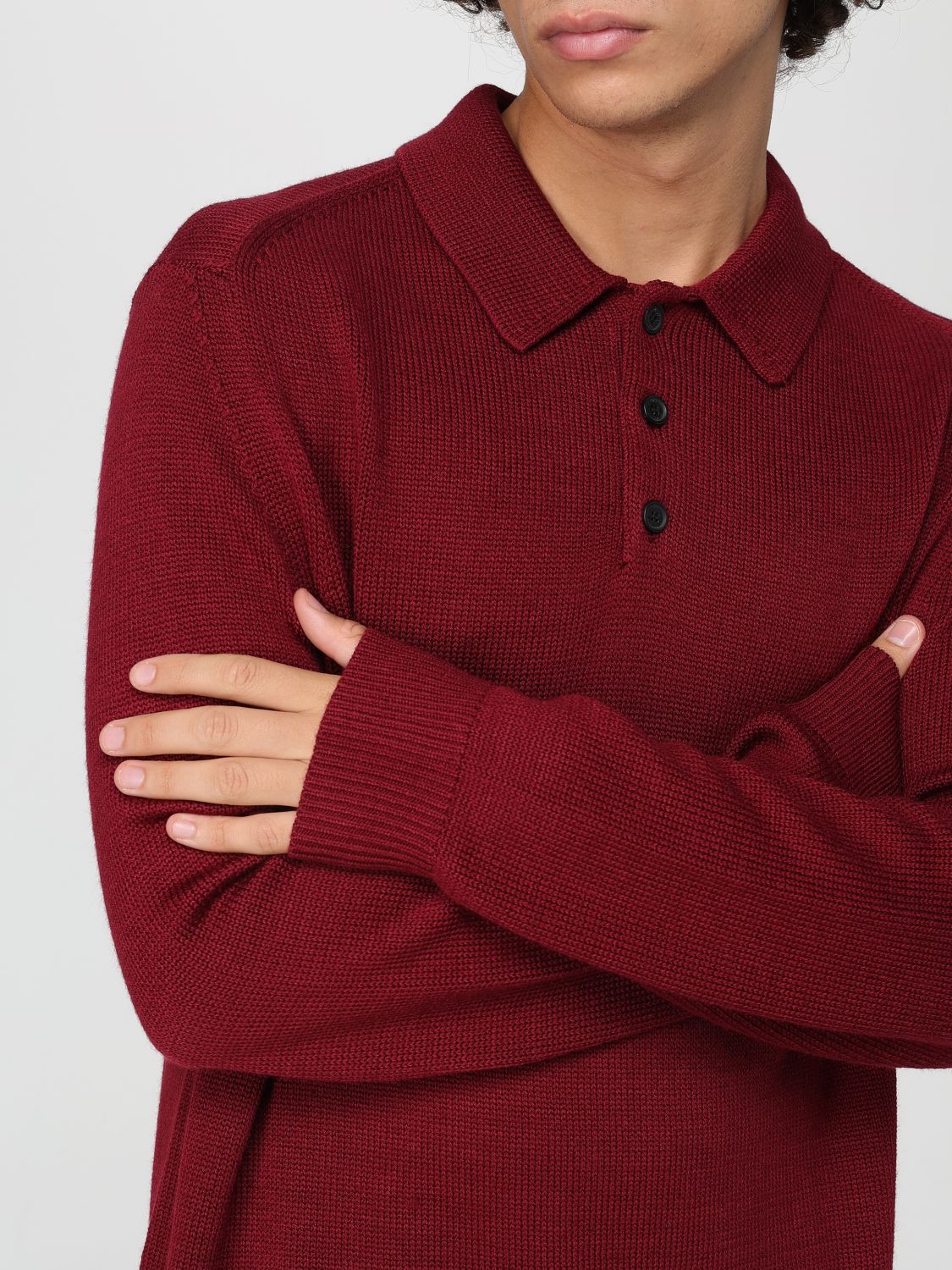 Sweater Men color Burgundy