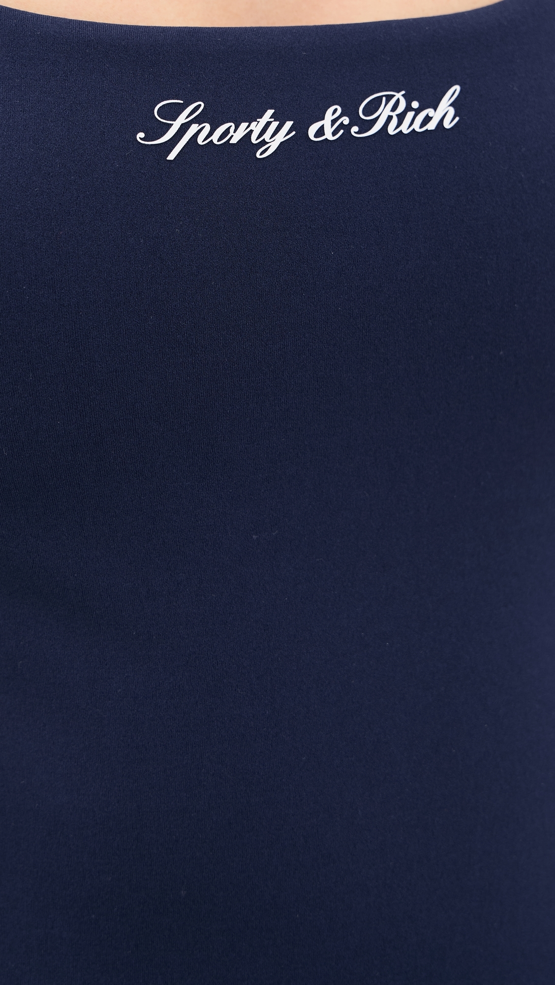 Signature Logo Court Dress Dark Navy White