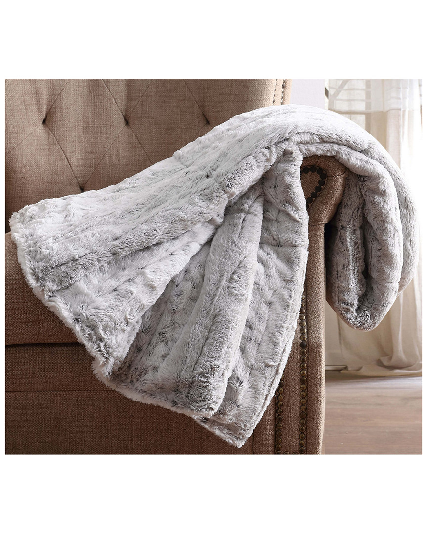 Snow Leopard Fur Filled Throw with Gift Box