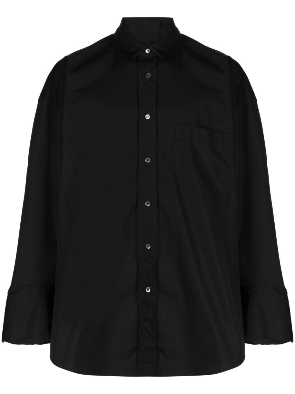 Oversized string shirt - Black