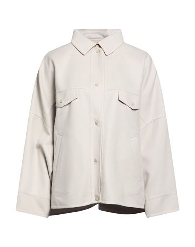 Woman Jacket Light grey Size 8 Virgin Wool, Polyester