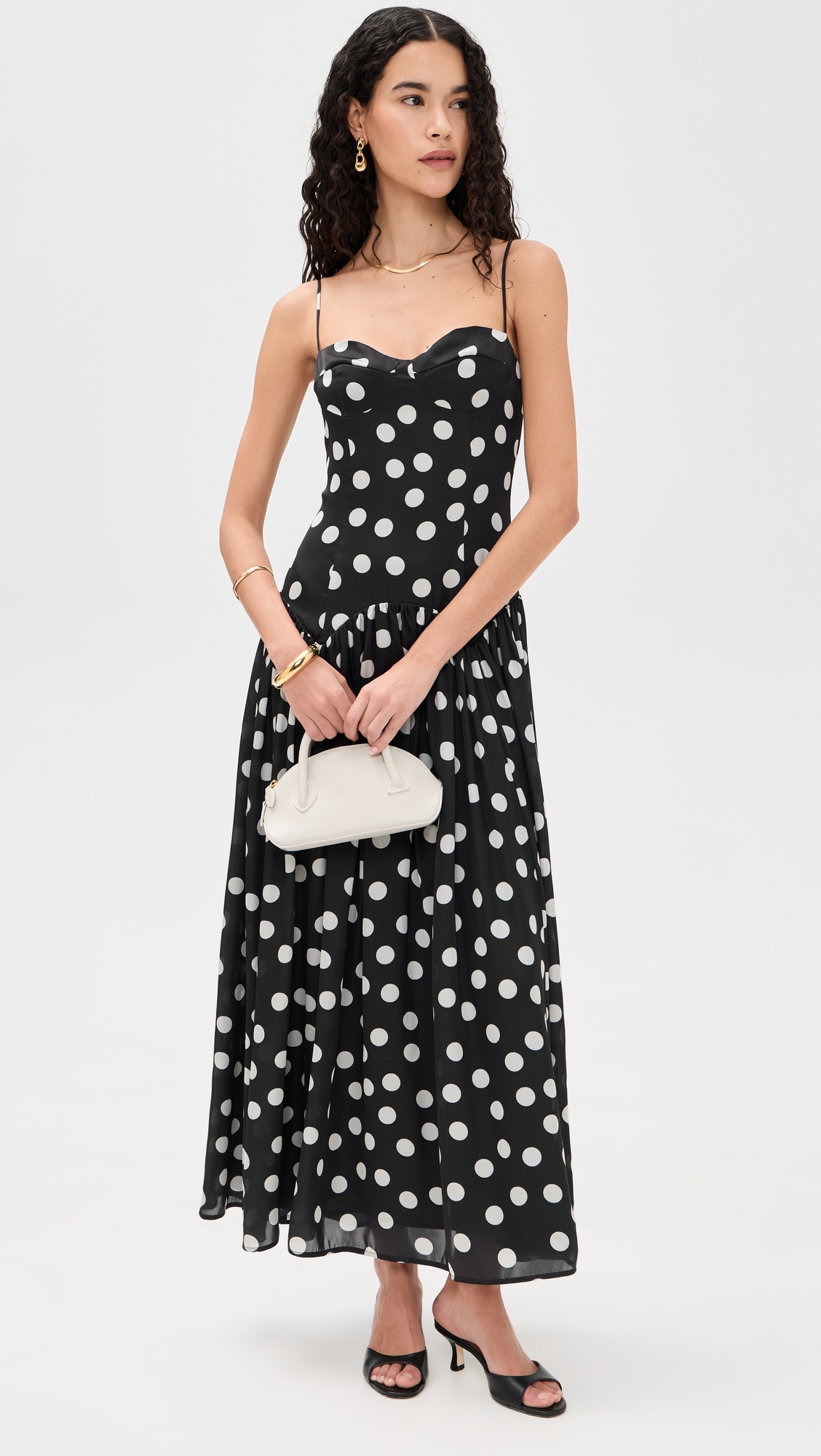 O. p.t Auden Dress Black Polka Dot