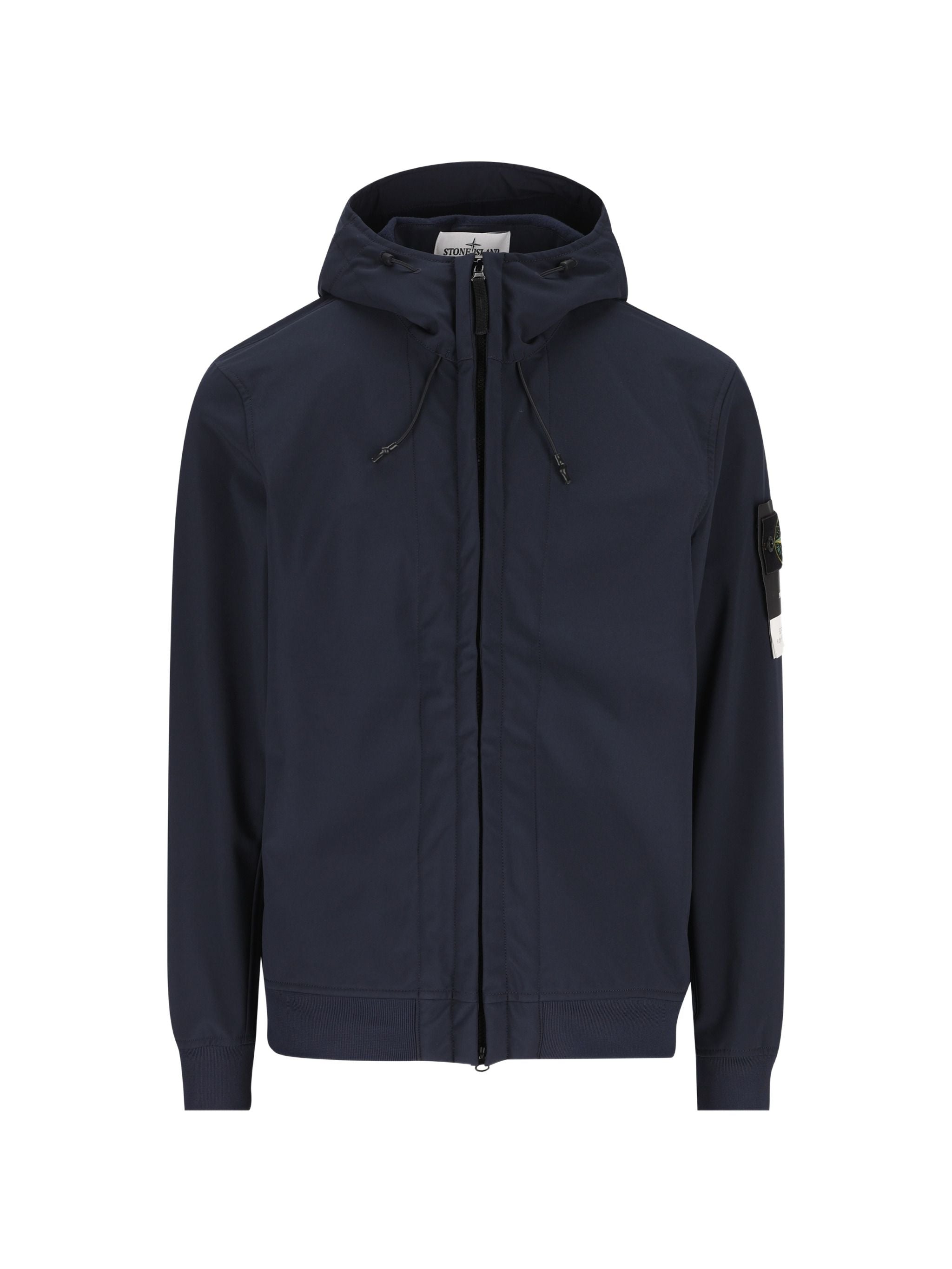 Logo-Patch Hooded Jacket