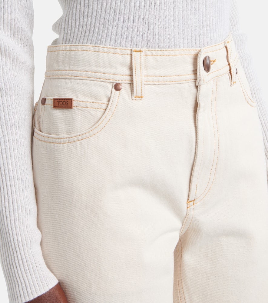 High-rise straight jeans