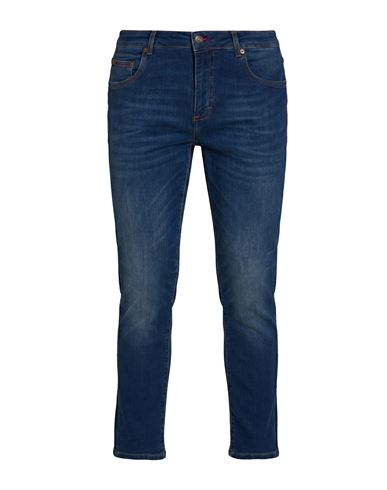 Man Jeans Blue Size 31 Cotton, Elastane