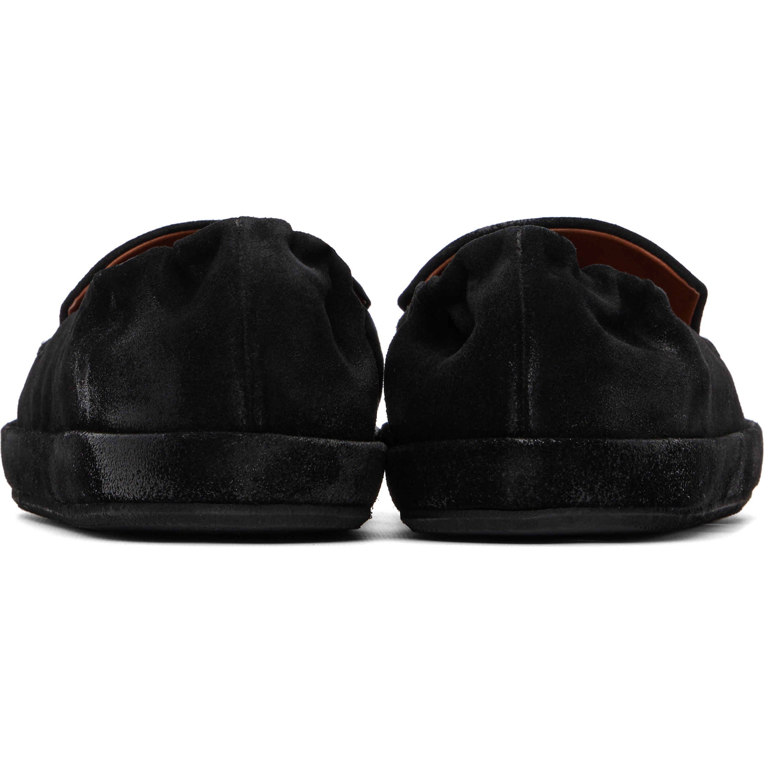 Black Scatopelle Suede Loafers