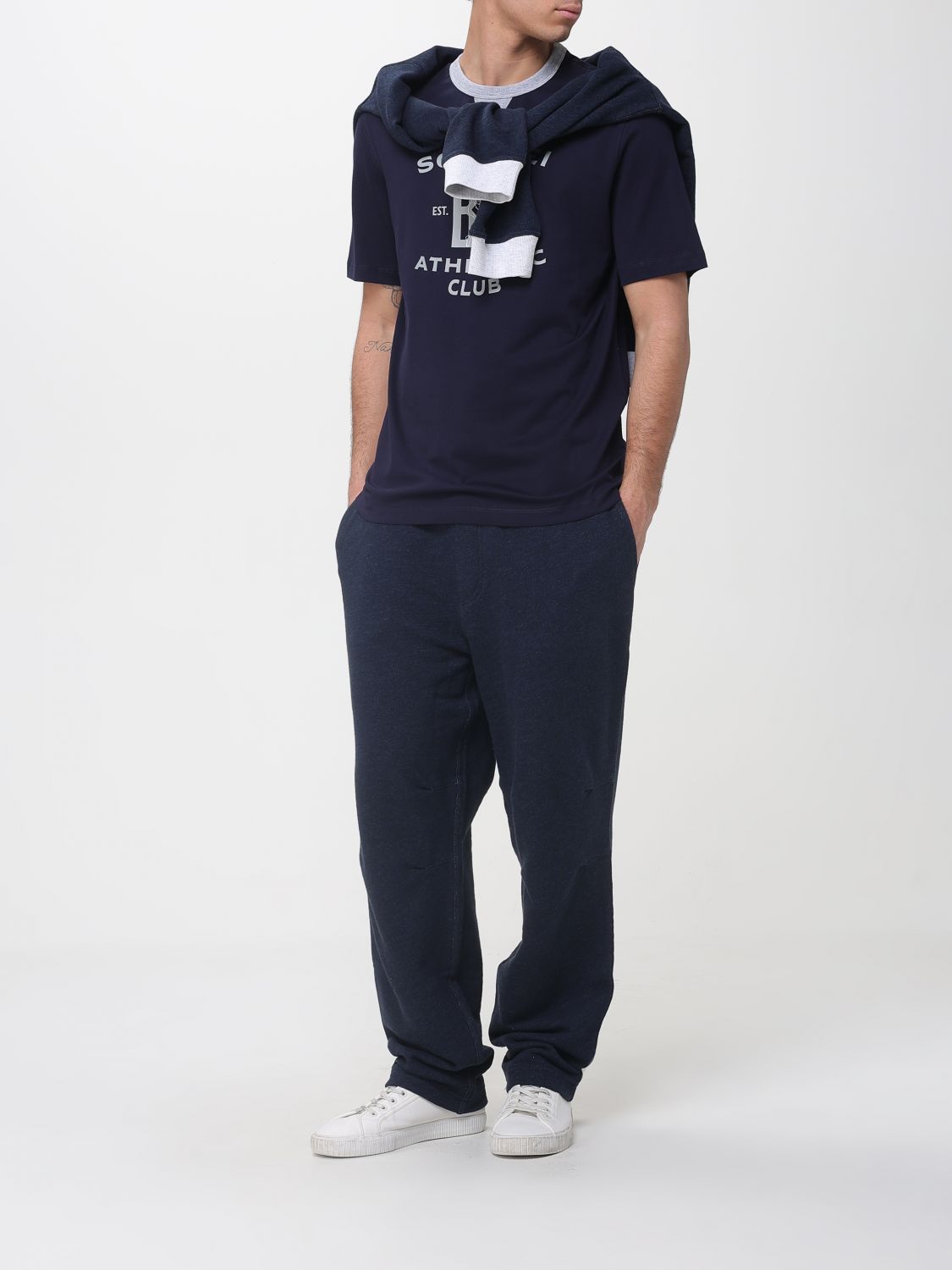 Pants Men color Blue