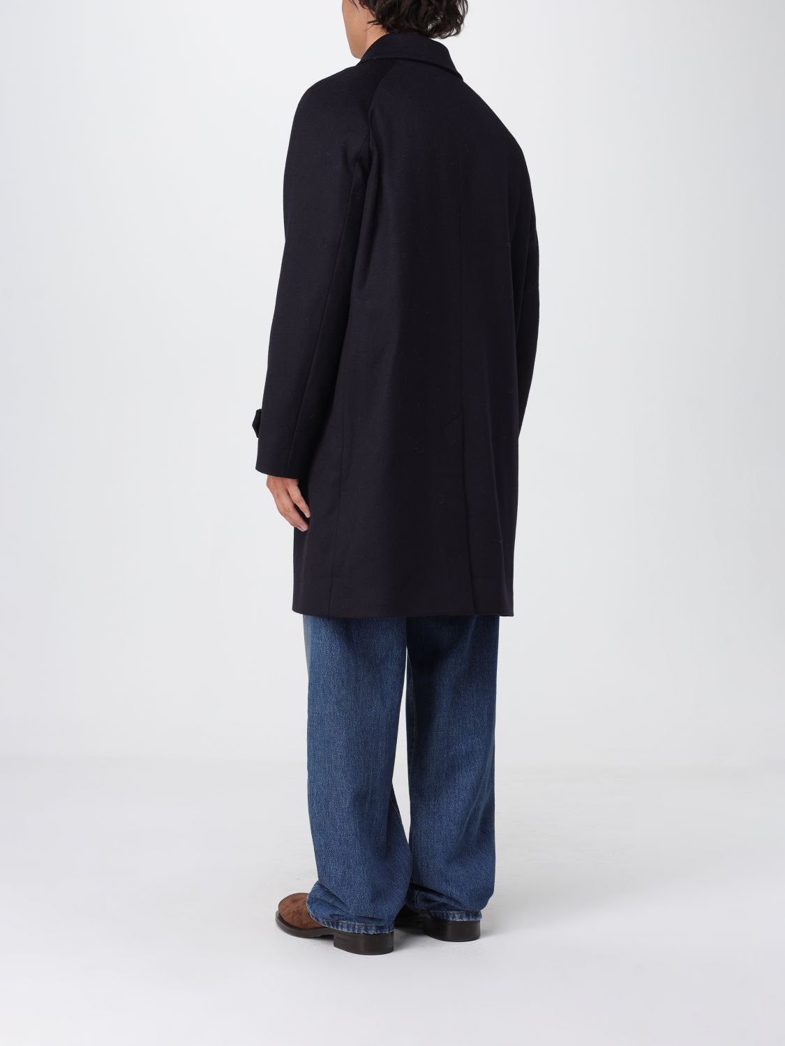 Coat Men color Blue