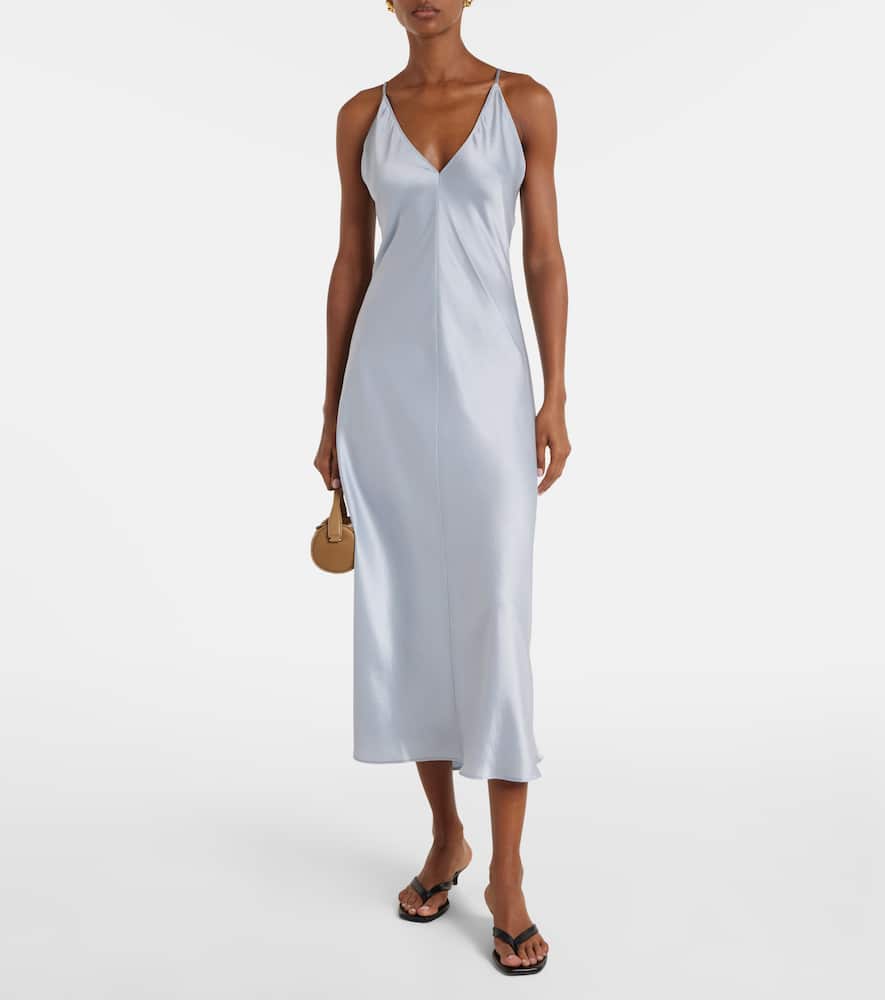 Barb satin slip dress