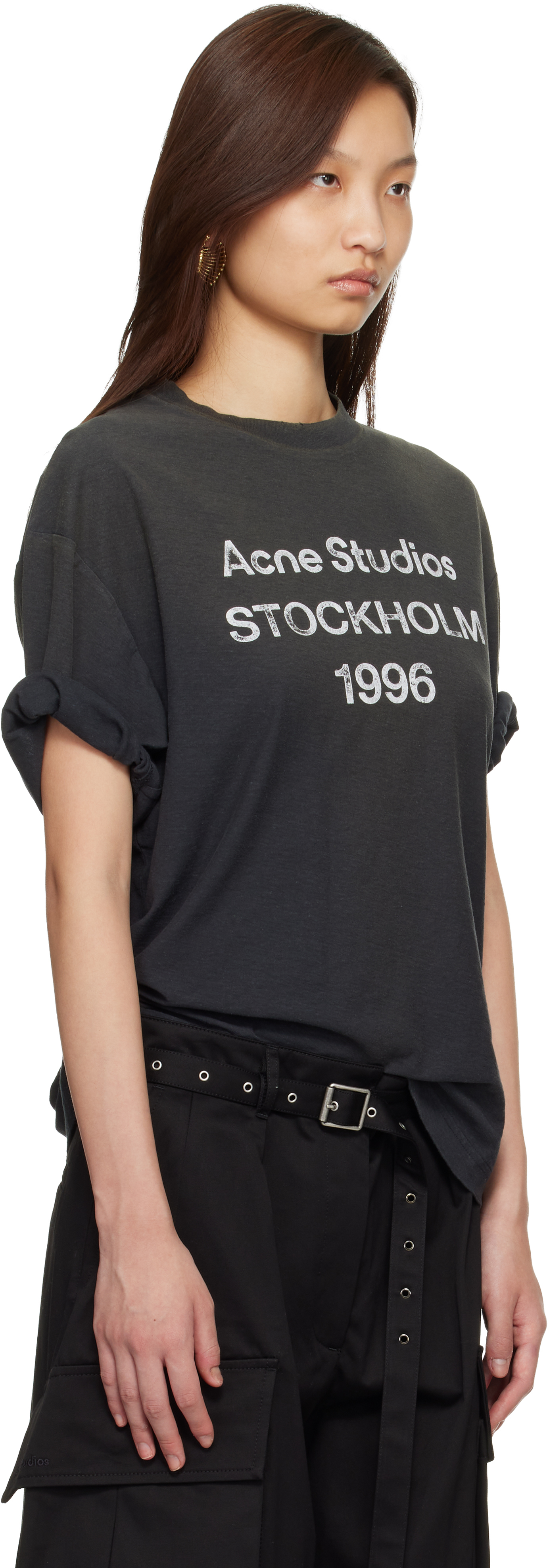 Black Relaxed Fit Logo T-shirt