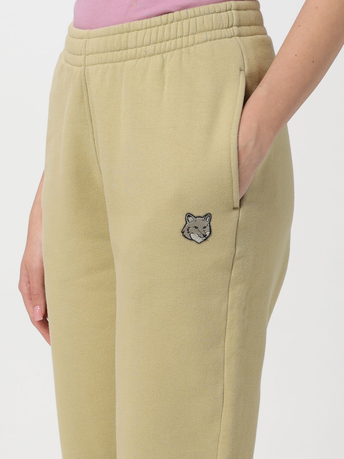 Pants MAISON KITSUNÉ Woman color Beige