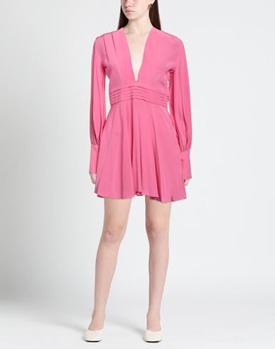 Woman Mini dress Magenta Size M Silk