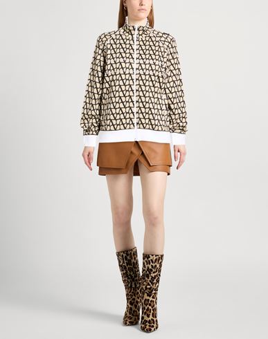 Woman Sweatshirt Beige Size S Polyamide, Cotton