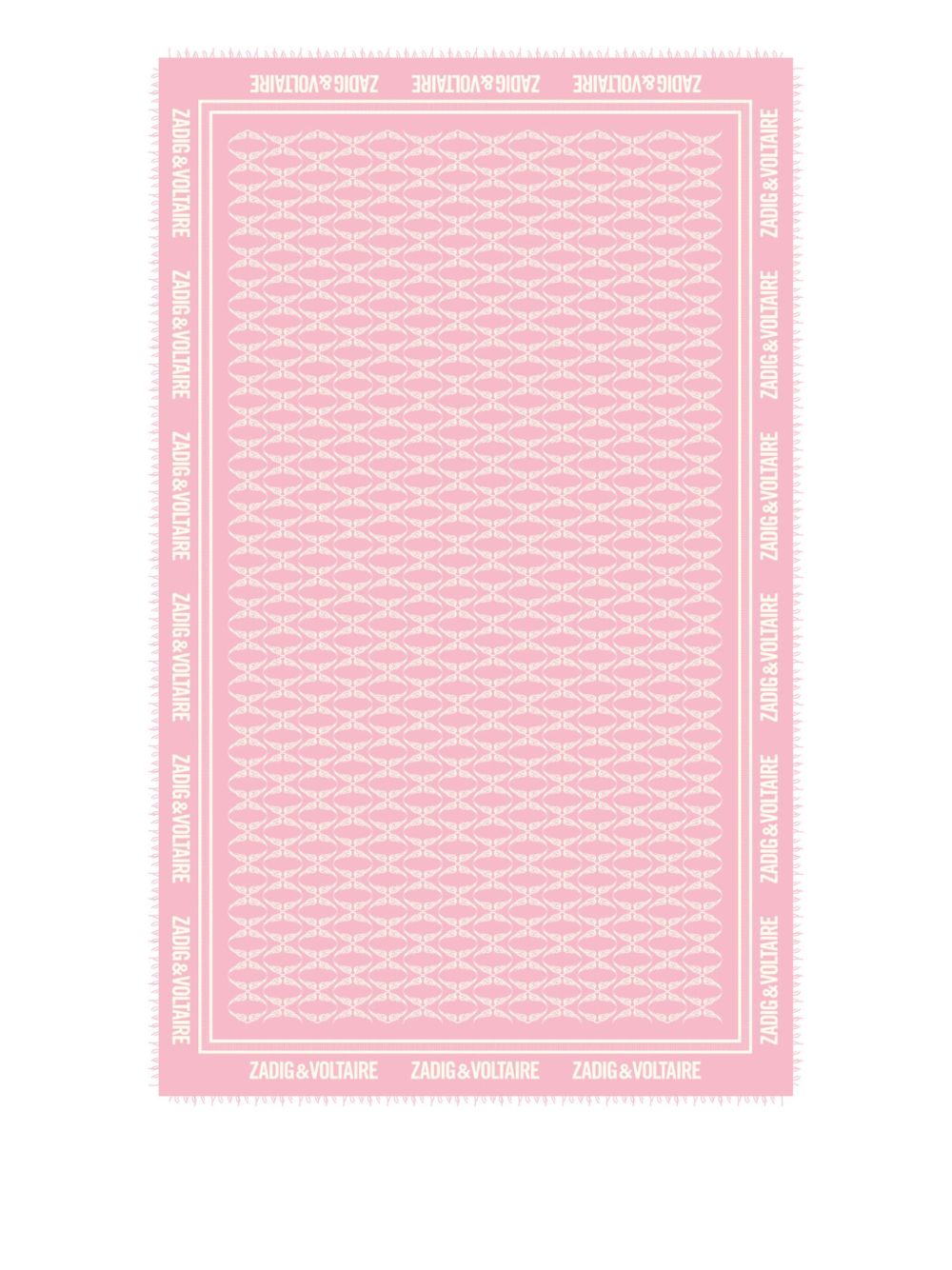 Graphic-print scarf - Pink