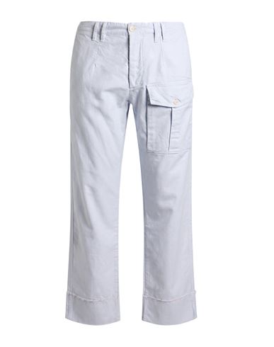 Man Pants Lilac Size 36 Cotton, Linen, Elastane
