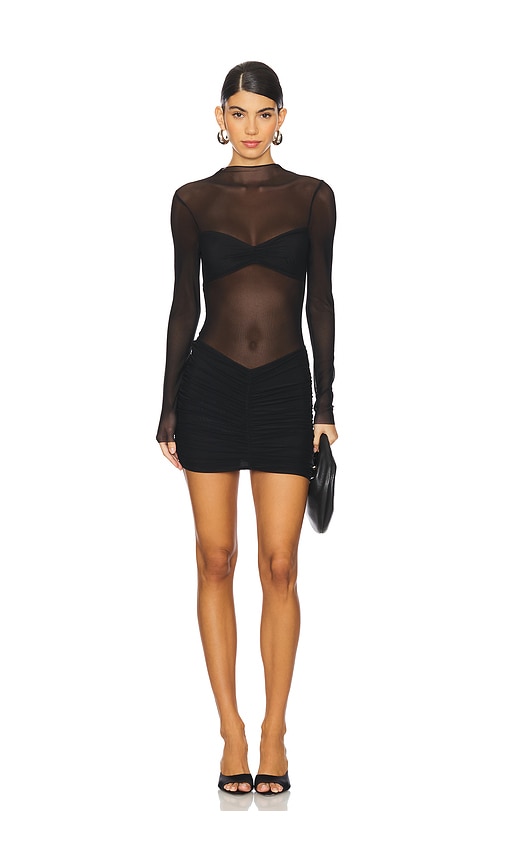 Superdown Carolina Mini Dress in Black. - XS also in L, M, S