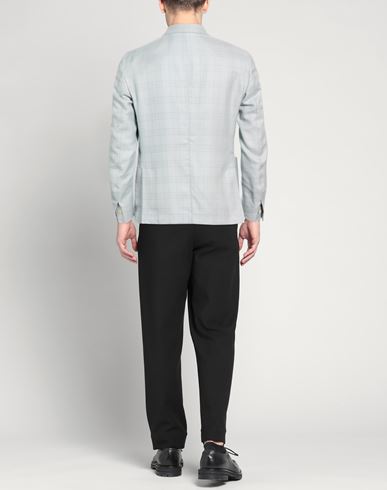 Platinum Man Blazer Light grey Size 40 Cashmere, Silk, Linen