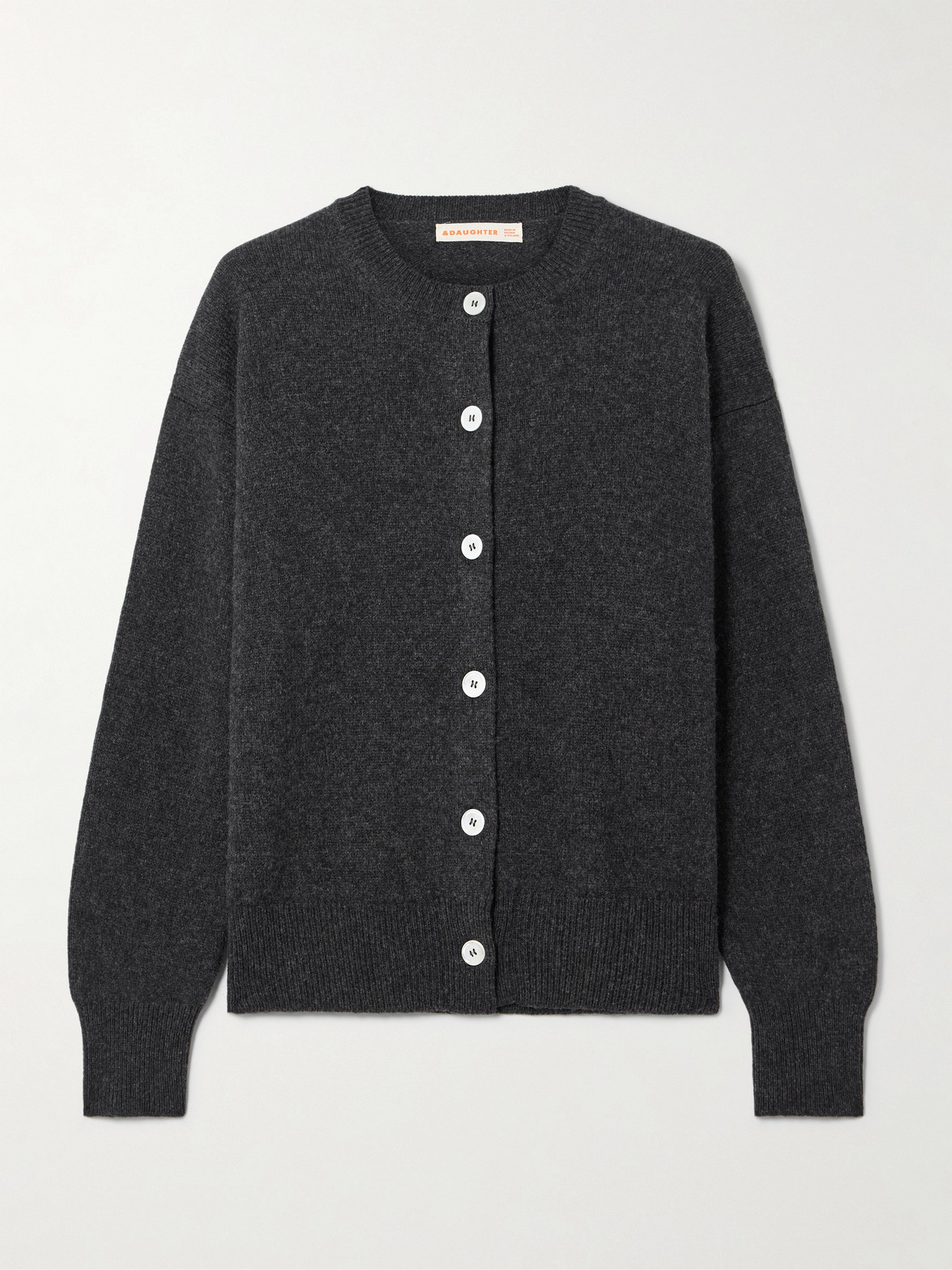 &Wool Cardigan - Gray