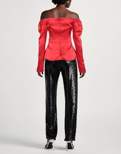 Woman Top Red Size 2 Triacetate, Polyester