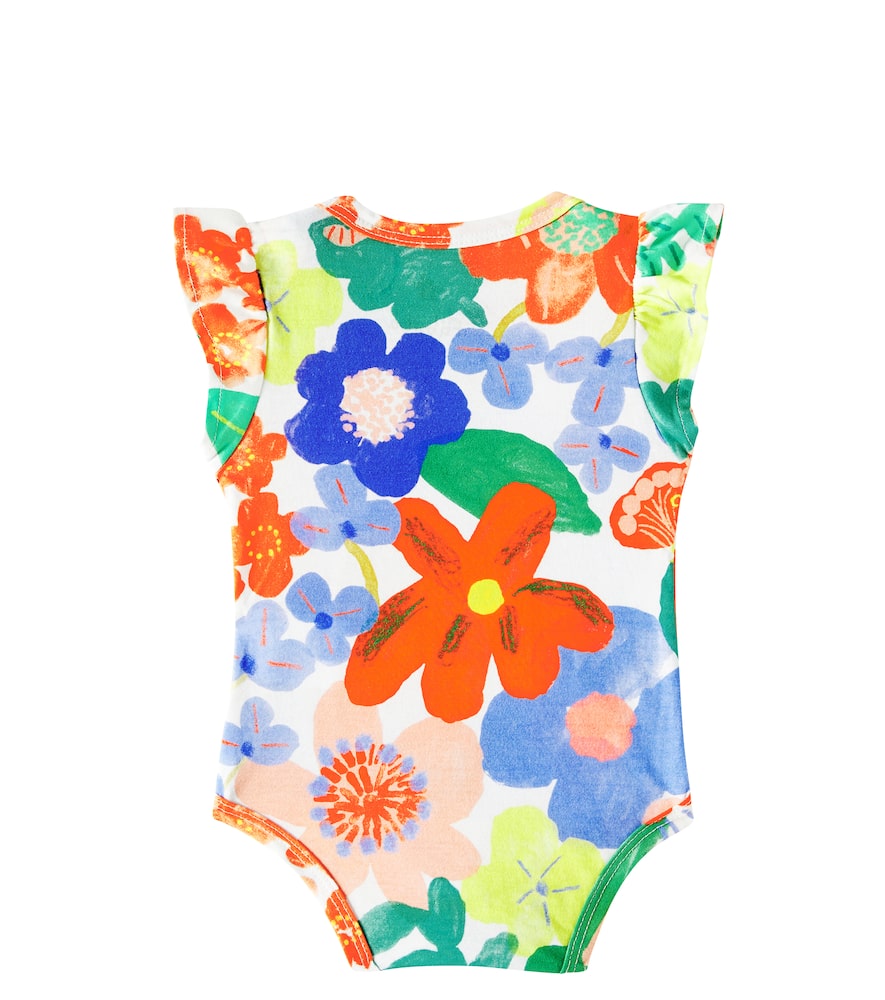 Fábula Baby floral cotton bodysuit and headband set