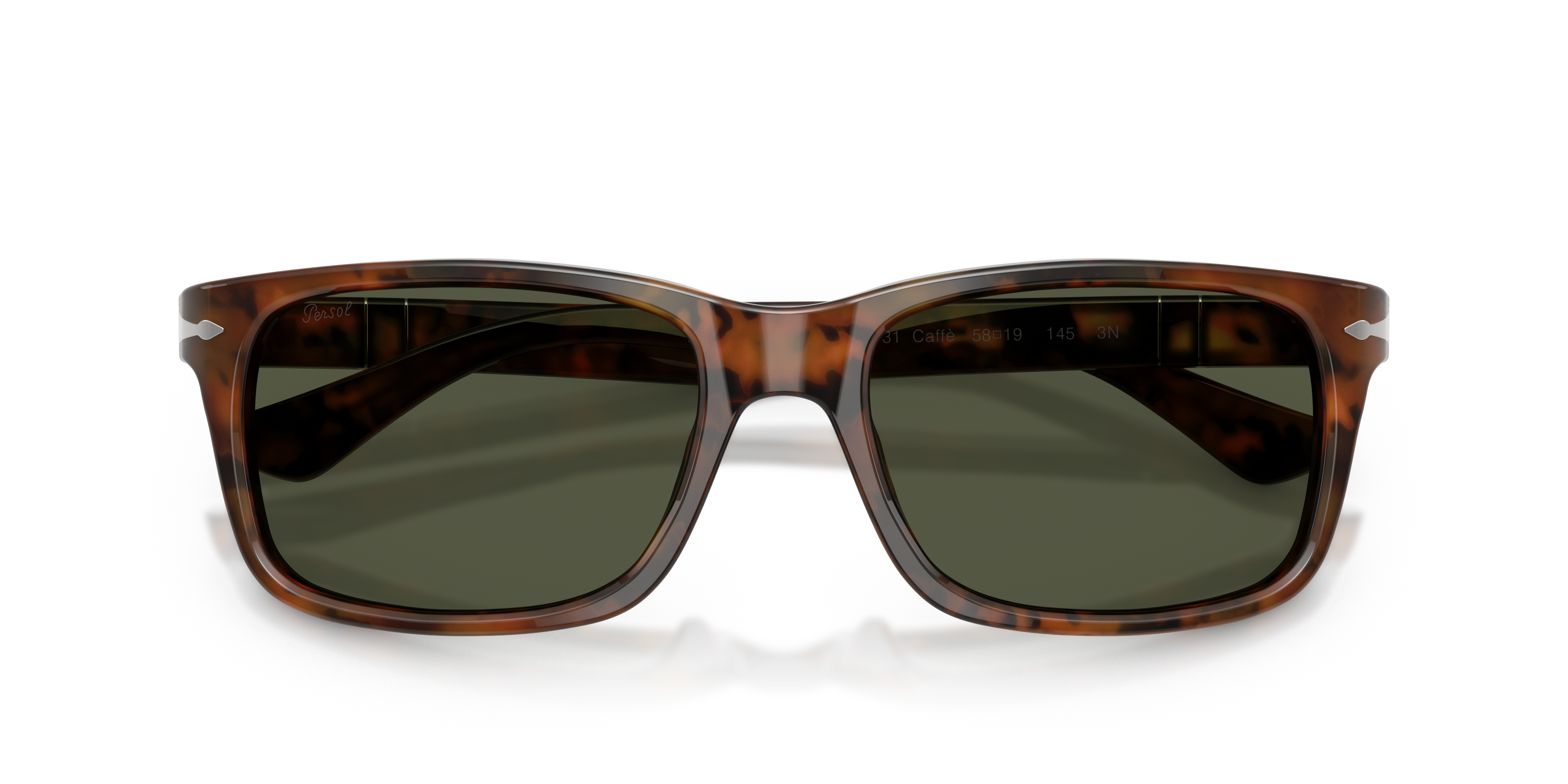 Persol Man Persol PO3048S 108/31 Sunglasses Acetate Turtle Green Squared Norma