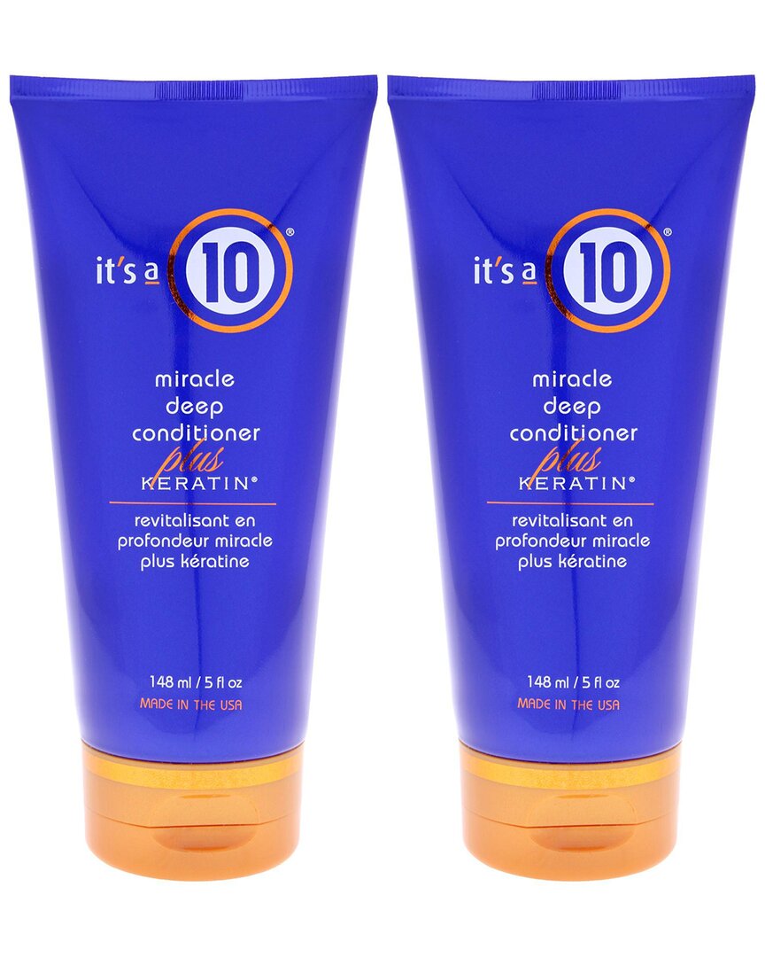It's A 10 Unisex 5Oz Miracle Deep Conditioner Plus Keratin - Pack Of 2