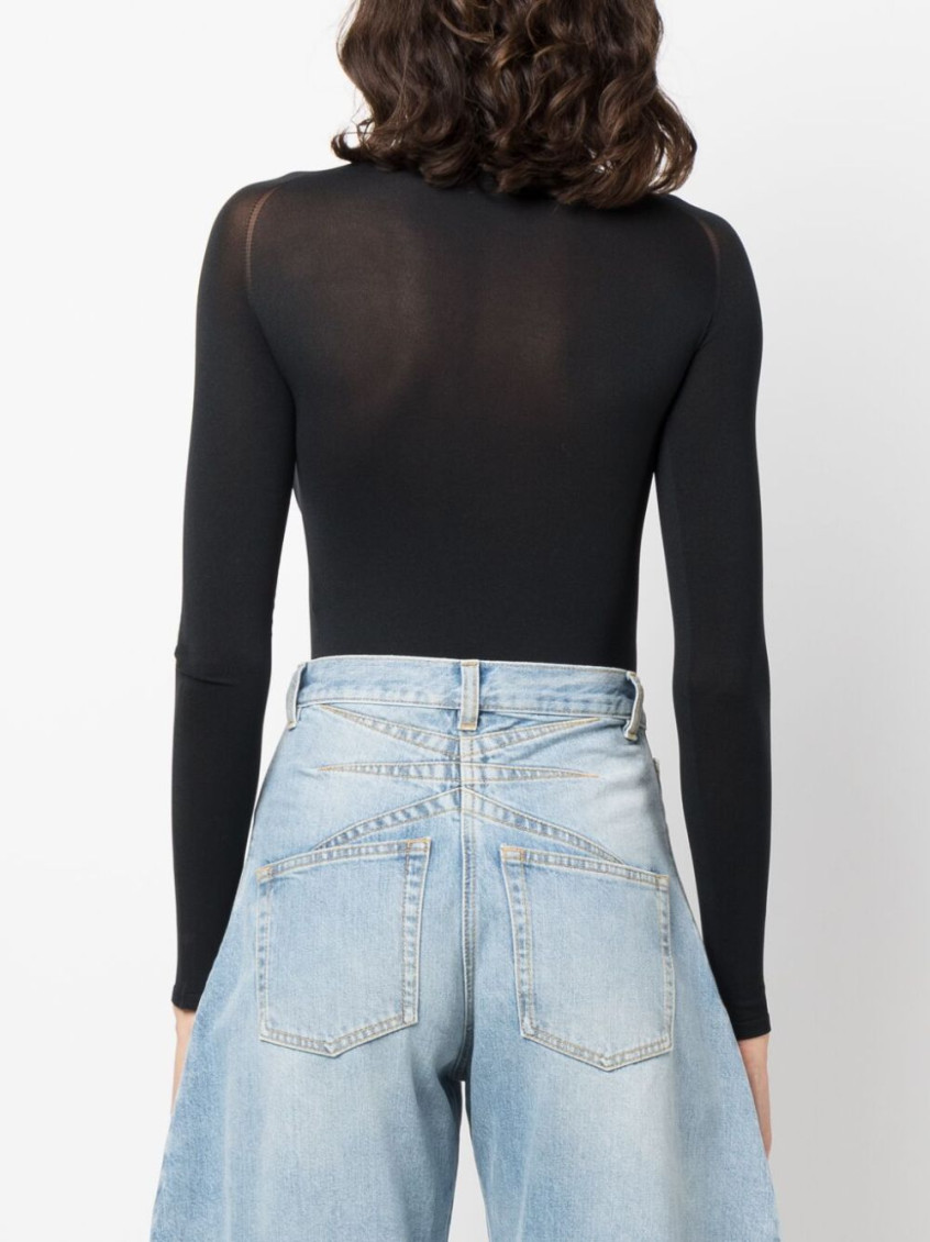 Black Second Skin Body Top