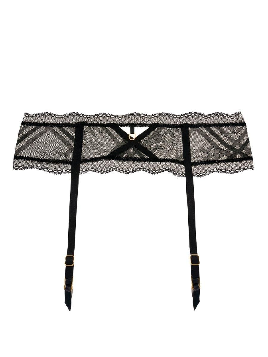 Freya Fatale Suspender In Black