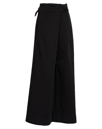 Woman Pants Dark brown Size 8 Virgin Wool, Silk