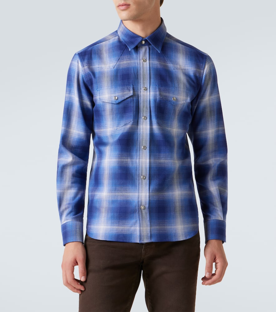 Checked cotton shirt