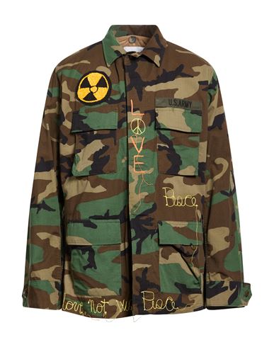 Man Jacket Military green Size S Cotton