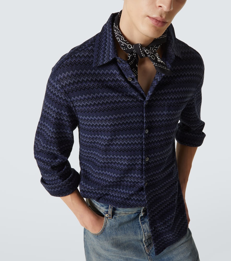 Zigzag cotton shirt