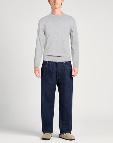 Man Sweater Light grey Size M Cotton
