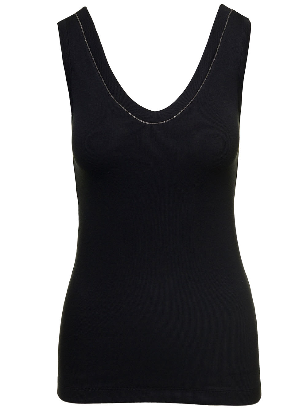 Scoop neck sleeveless top