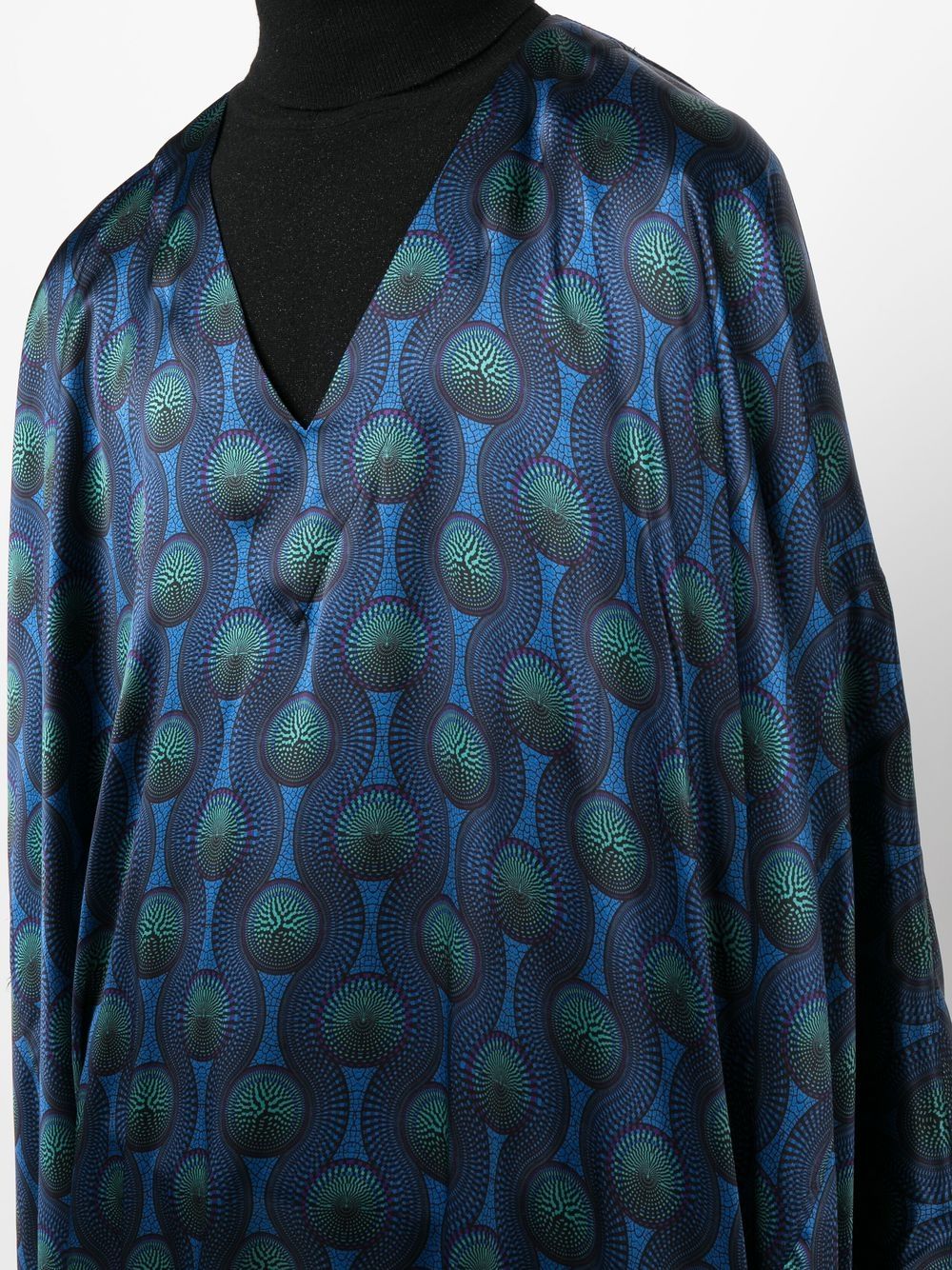 Kaftan en soie imprimé Ozwald Boateng