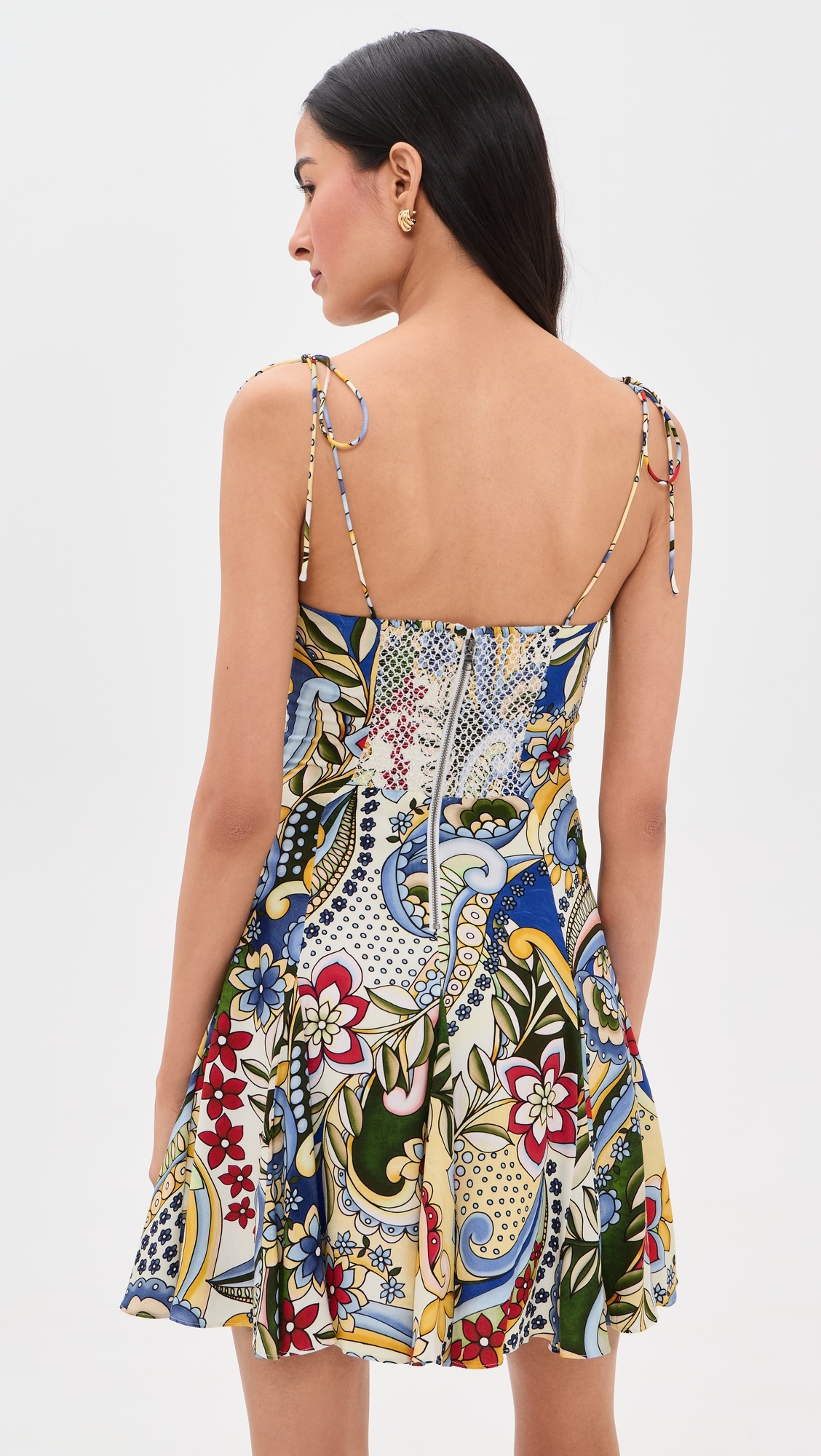 Jeanette Paneled Mini Dress Heat Wave
