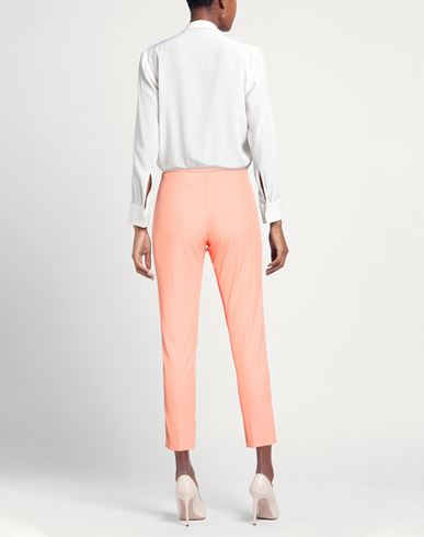 Woman Pants Orange Size 6 Polyester, Elastane