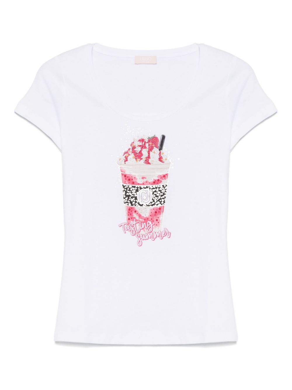 LIU JO embellished T-shirt - White