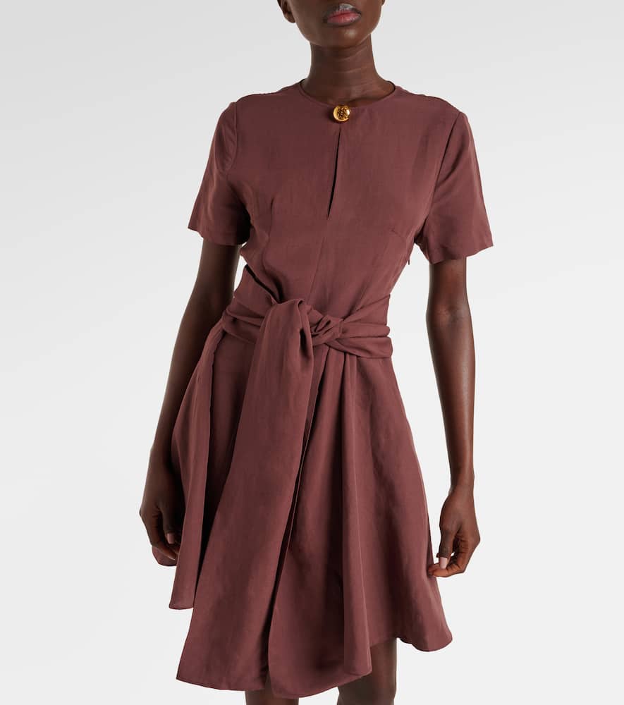 Paula's Ibiza tie-detail midi dress