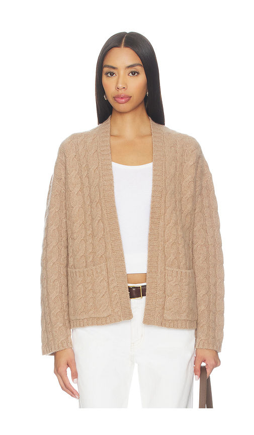 NAADAM CASHMIN-CARDIGAN ULTRA LUXE in Brown. Größe XS. Also in S