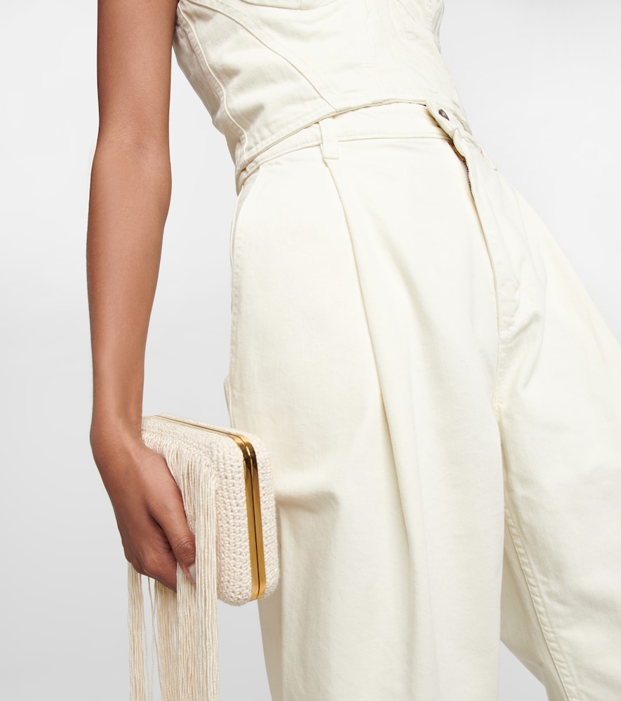High-rise straight jeans
