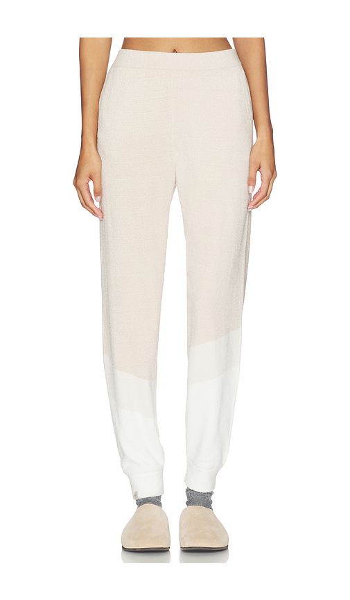 Barefoot Dreams CozyChic Ultra Lite Wavy Jogger in Beige. M. Also in S