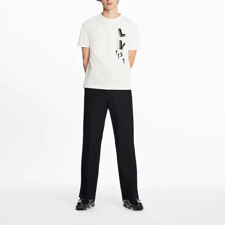 LV SS21 Paratrooper Print Pullover For Men White