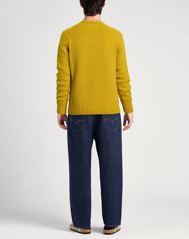 Man Sweater Mustard Size 36 Lambswool