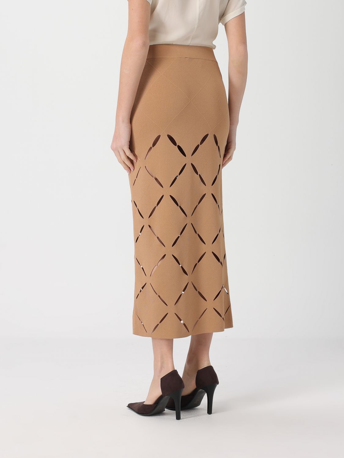 Skirt Woman color Brown