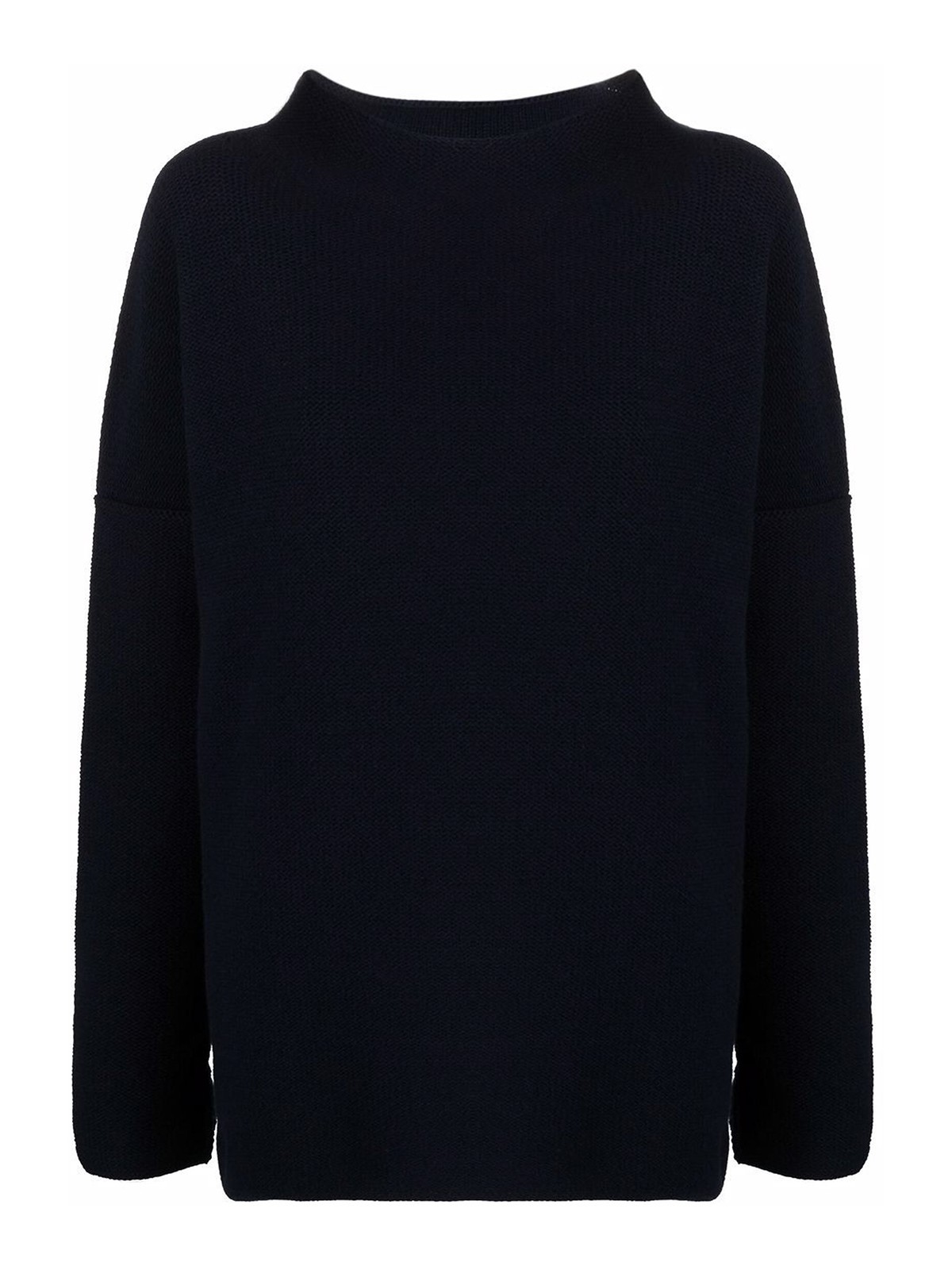 High neck wool sweater