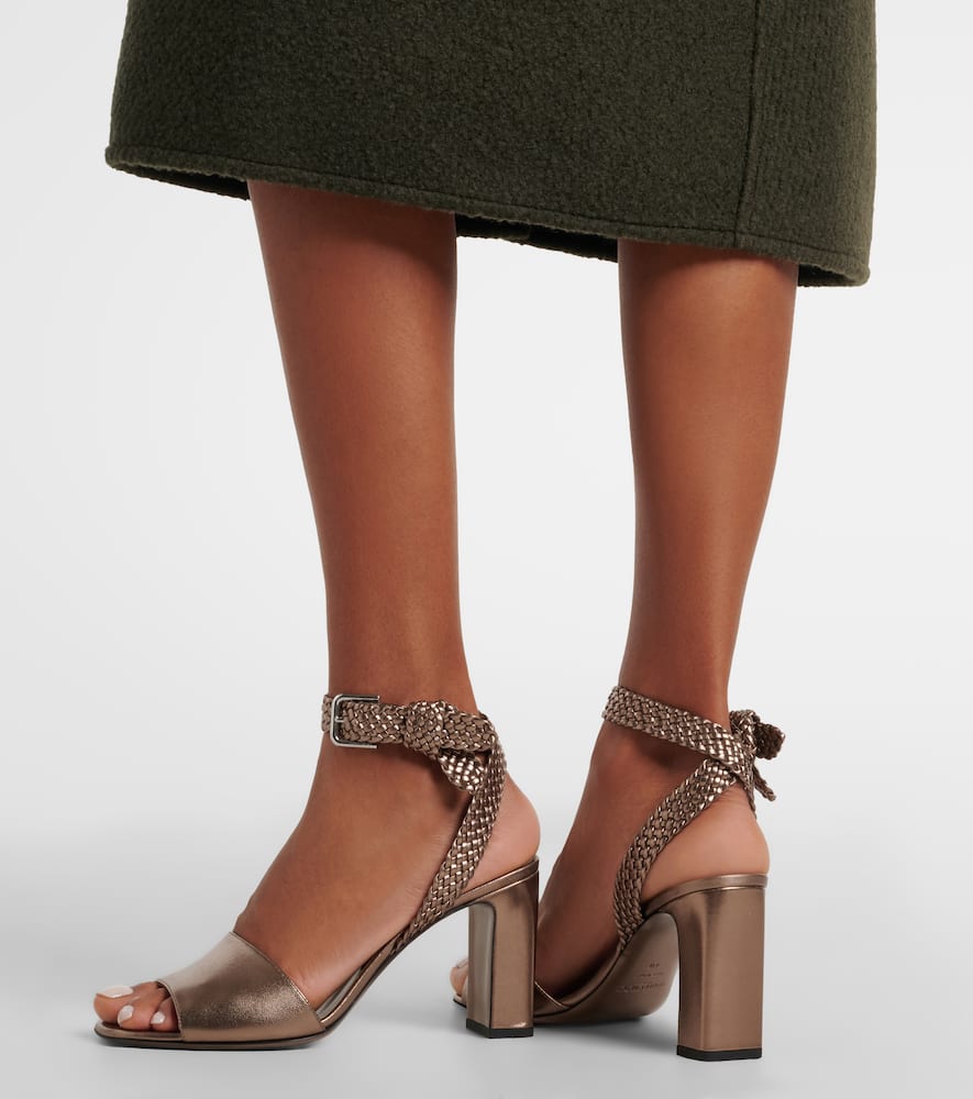 Rori metallic leather sandals