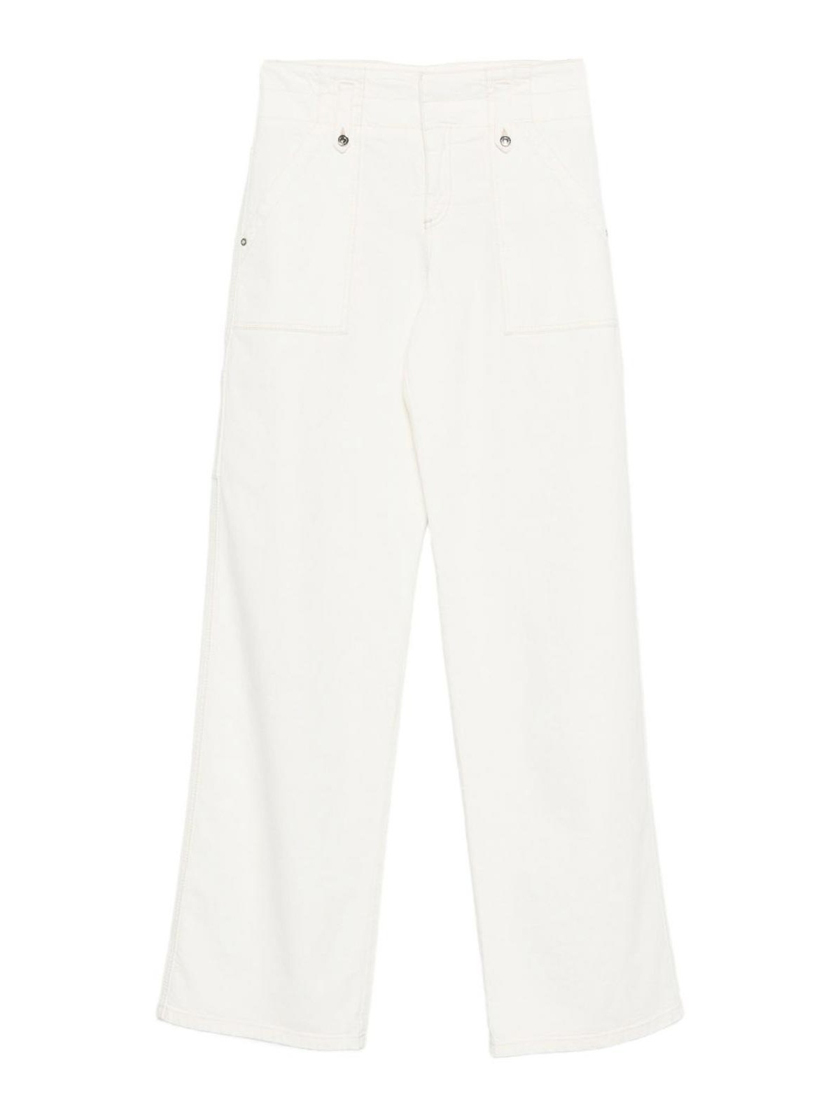 Jeans With Eyelet Decoration